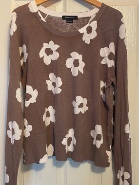 Sanctuary Sweater Flower L Brown